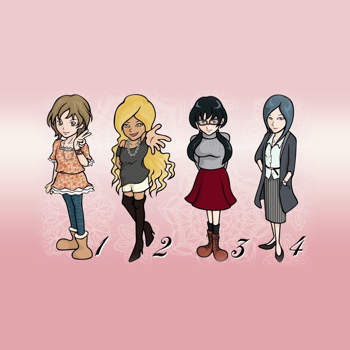 イラスト心理テスト】異性の好みで性格を診断!<男性用> | mirrorz