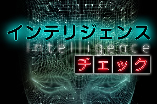 知性、知能。情報を正しく取り入れる能力と、物事を考え判断する優れた能力「インテリジェンス・チェック」