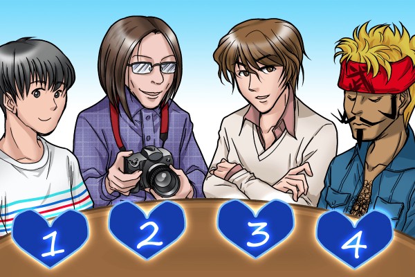 【イラスト性格診断】オフ会で初対面、あなたの相手はだれ？（女性用）