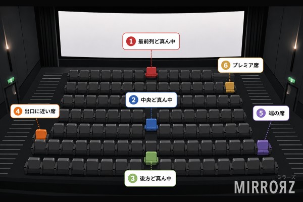 映画館でどこ座る？ 人との距離感診断