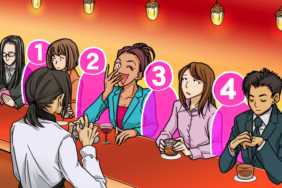 画像性格占い ひとりでバーに どこに座る 女性編 Mirrorz ミラーズ 無料の心理テスト 診断 占い